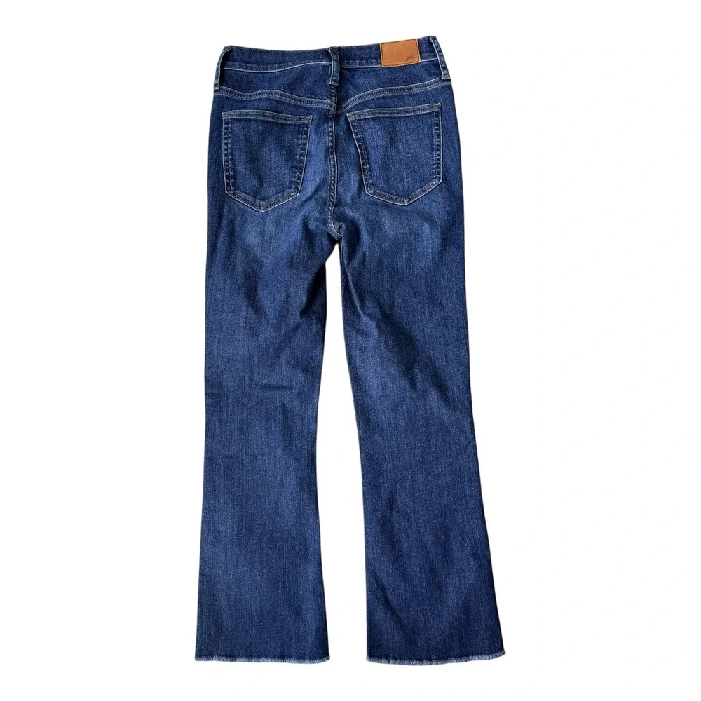 J.Crew Womens 27 9' Billie Demi Boot Crop Jeans Dark Wash High Rise Denim